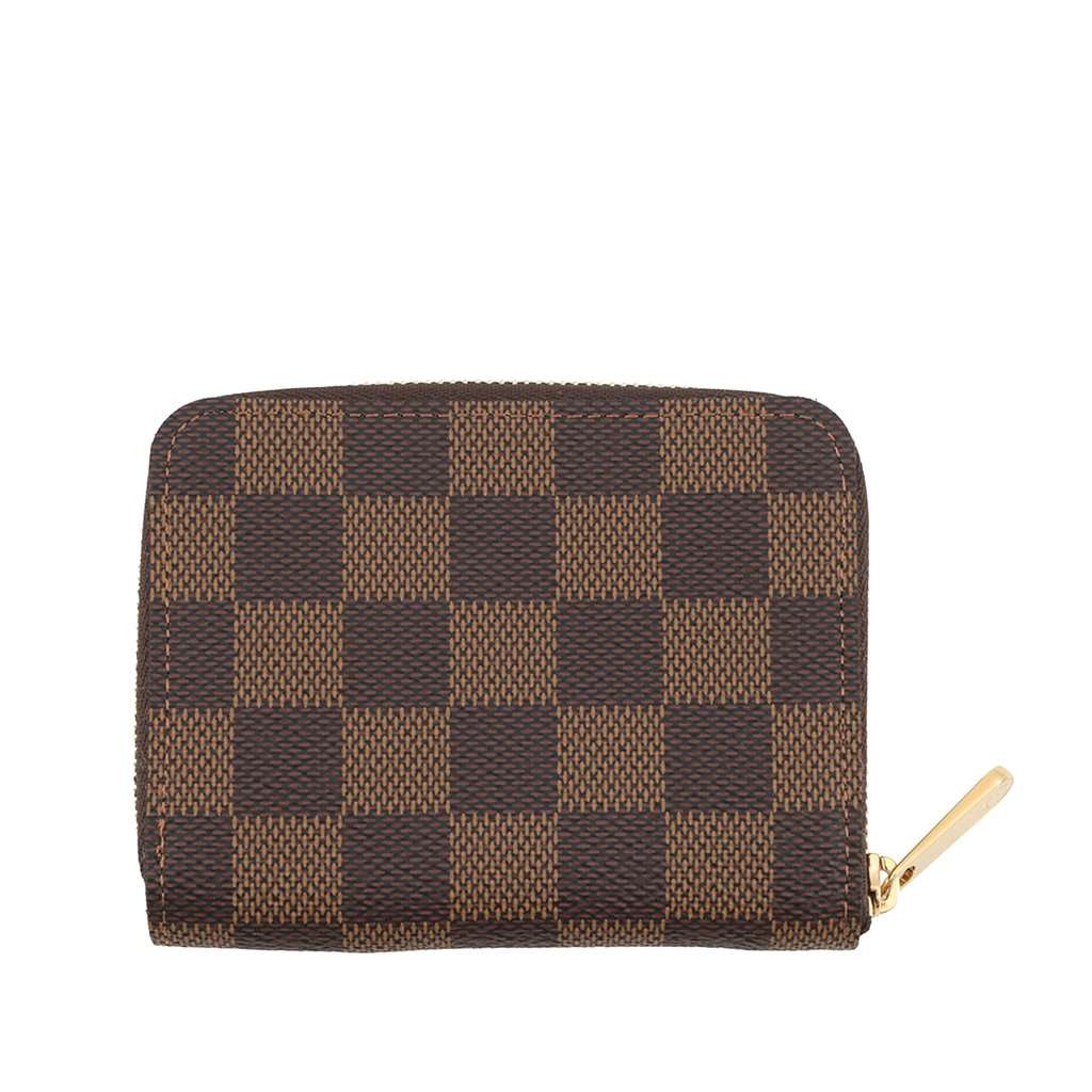 Louis Vuitton Damier Ebene Zippy Coin Pouch Brown Very good - Front View
