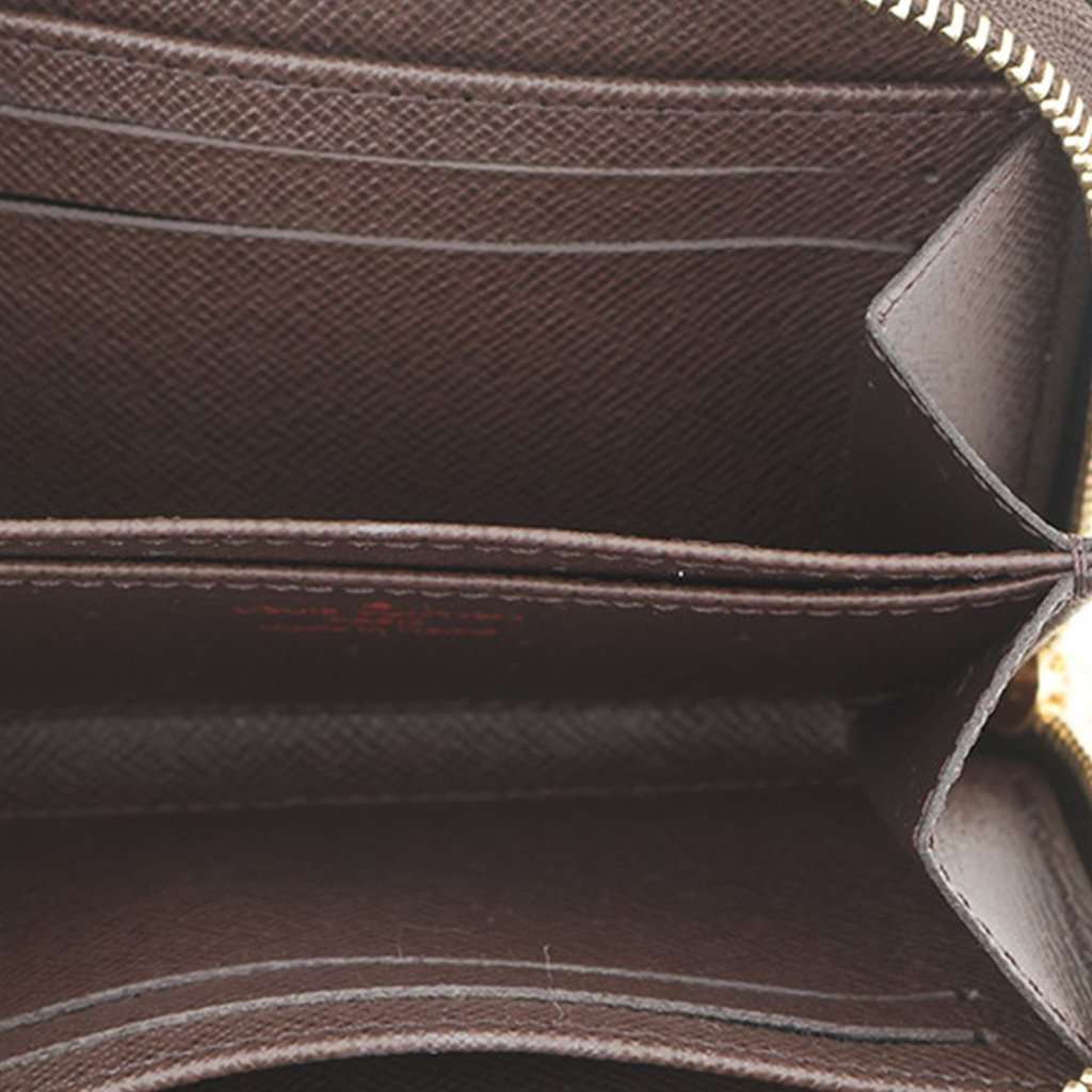 Louis Vuitton Damier Ebene Zippy Coin Pouch Brown Very good - Model View