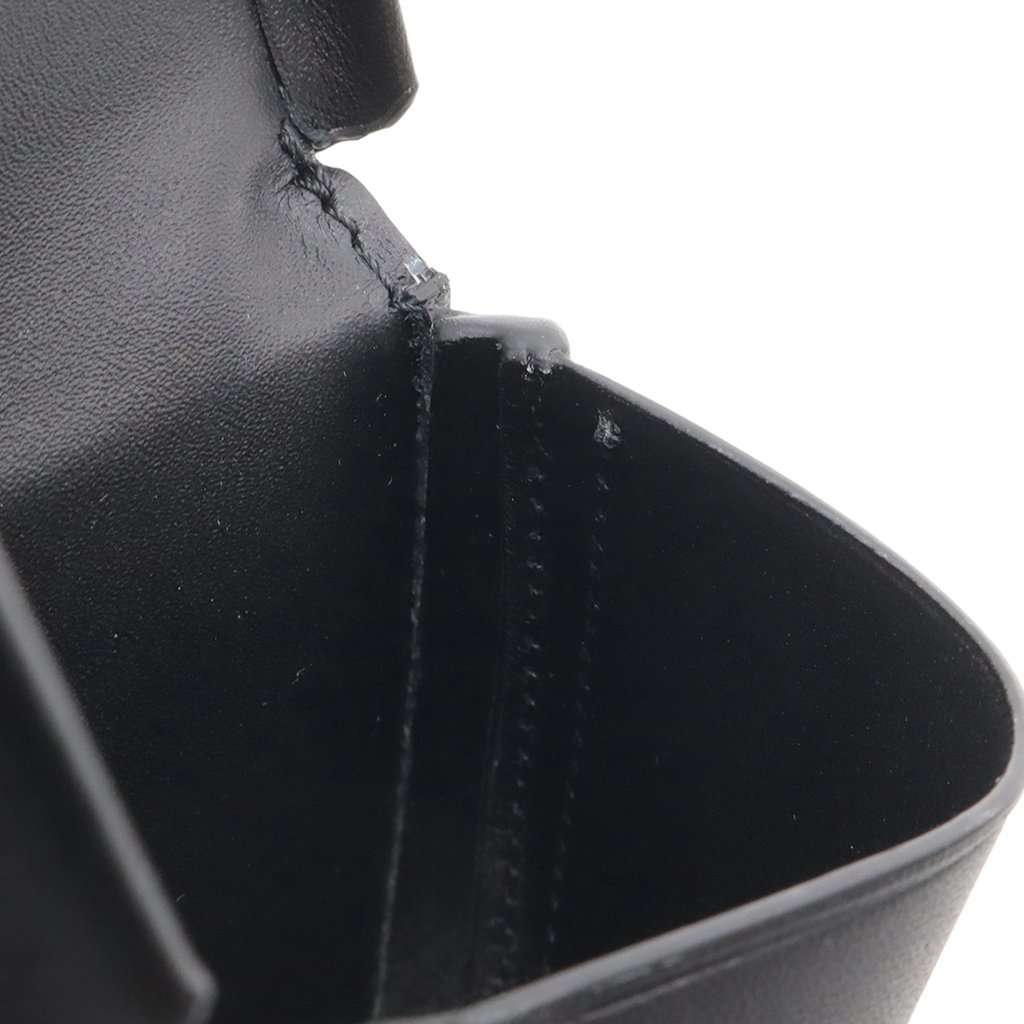 LOEWE Mini Soft Calfskin Anagram Heel Pouch Black Leather Very good condition - Back View