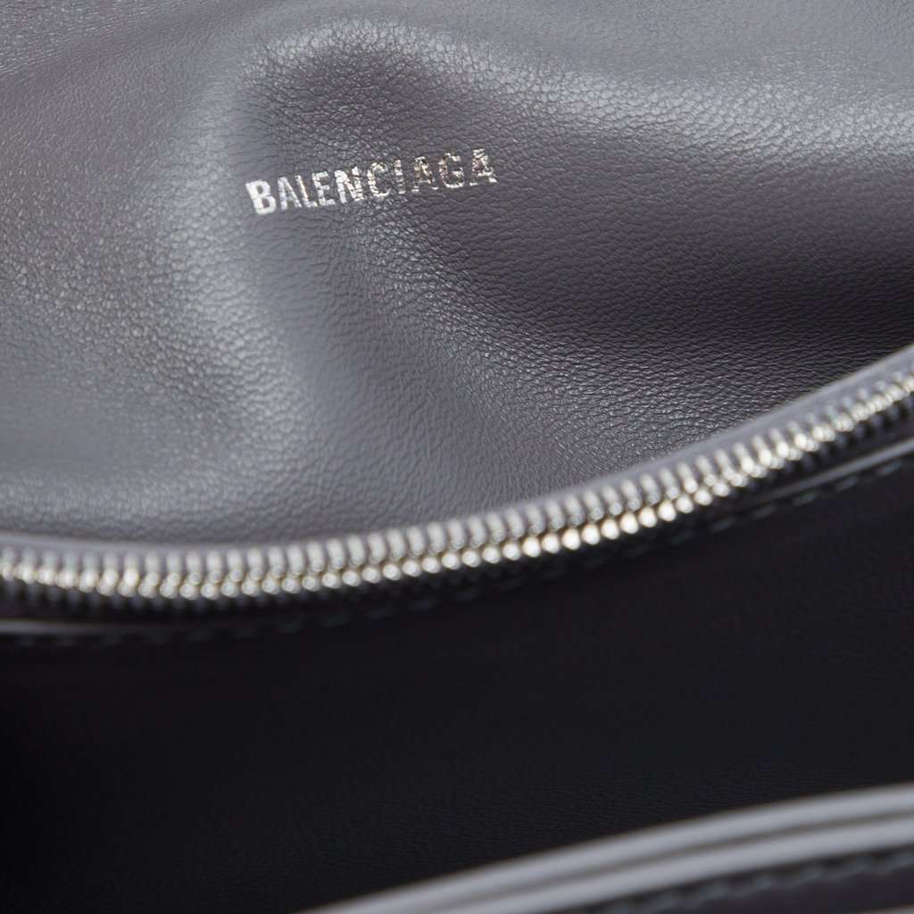 Balenciaga Small Metallic Calfskin Crush Chain Shoulder Bag MultiColor Leather Very good - Box View