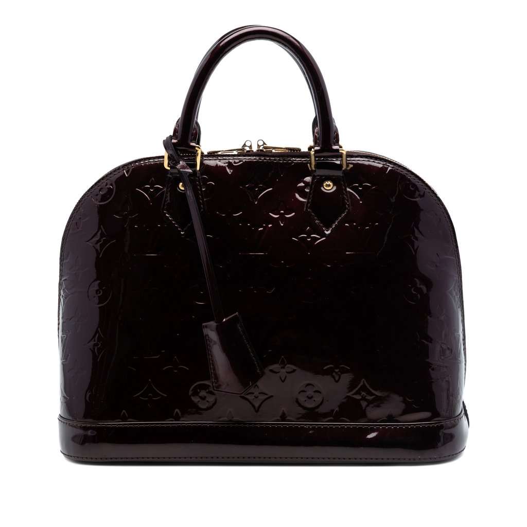 Louis Vuitton Monogram Vernis Alma PM Purple Leather Very good condition - Front View