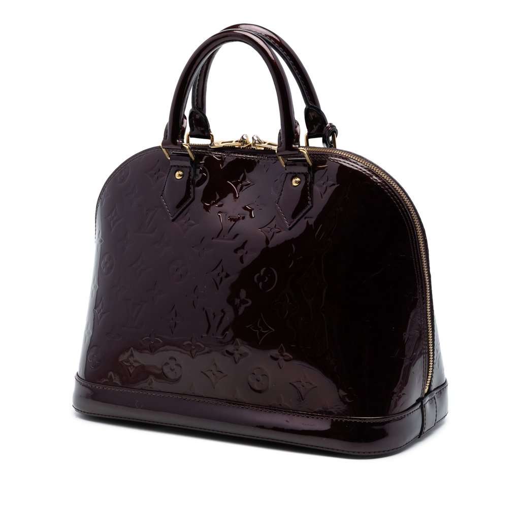 Louis Vuitton Monogram Vernis Alma PM Purple Leather Very good condition - Back View