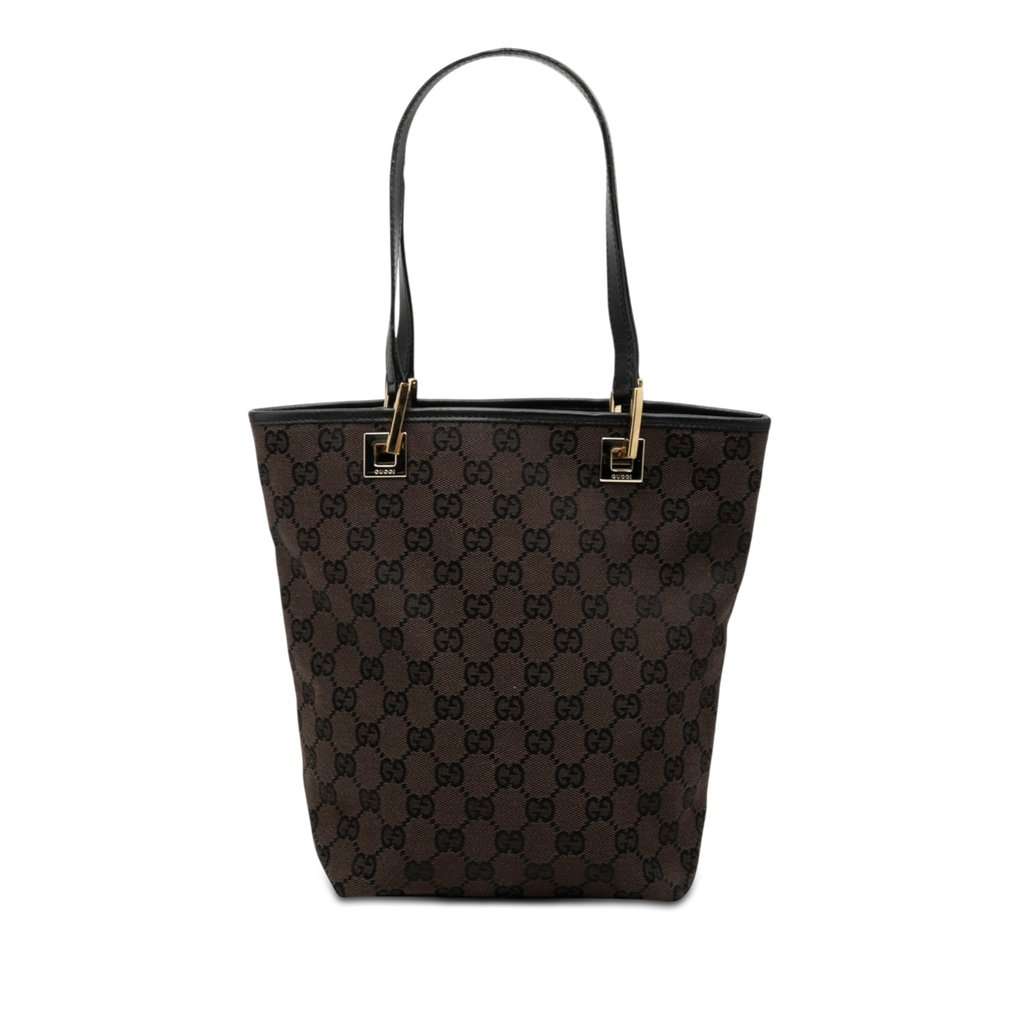 Gucci GG Canvas Tote Brown Very good condition - Front View