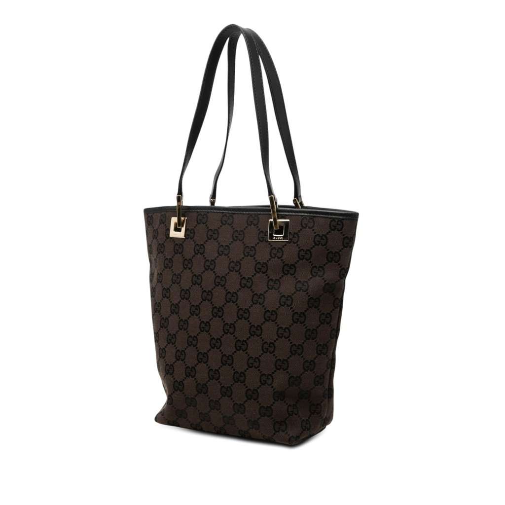 Gucci GG Canvas Tote Brown Very good condition - Back View