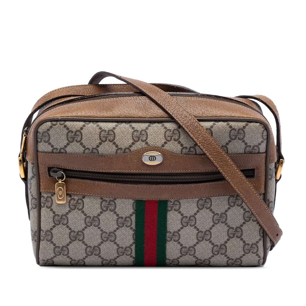 Gucci GG Supreme Web Crossbody Beige Very good condition - Front View