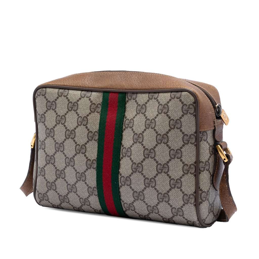 Gucci GG Supreme Web Crossbody Beige Very good condition - Back View