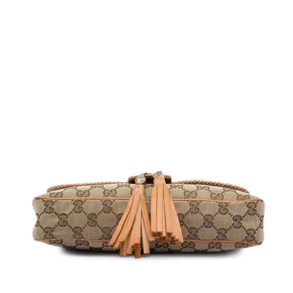 Gucci GG Canvas Marrakech Shoulder Bag Beige Very good - Inside View