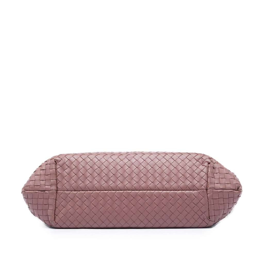 Bottega Veneta Medium Nappa Intrecciato Capri Tote Pink Leather Very good - Inside View