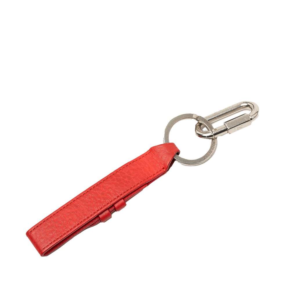Louis Vuitton Leather Dragonne Bag Charm and Key Holder Red Leather Very good condition - Back View