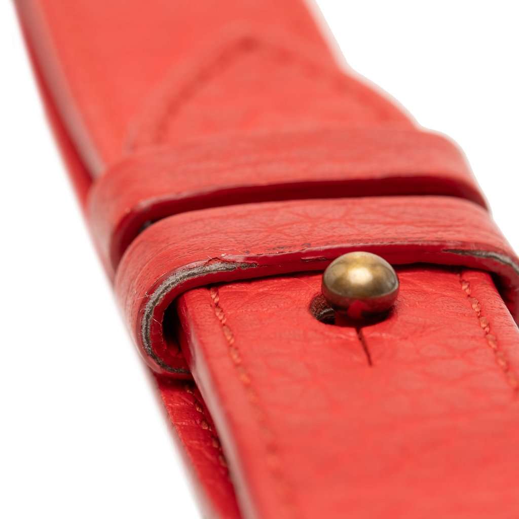 Louis Vuitton Leather Dragonne Bag Charm and Key Holder Red Leather Very good condition - Box View
