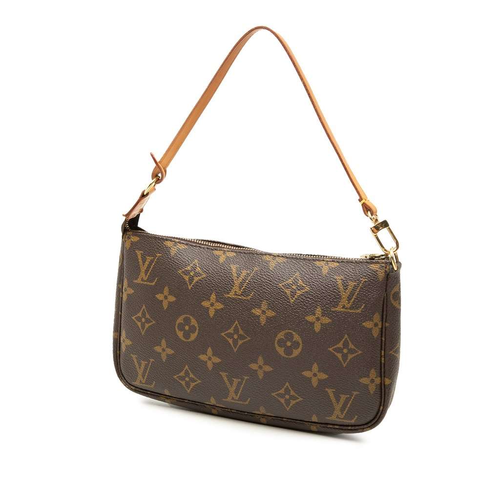 Louis Vuitton Monogram Pochette Accessoires Brown Very good - Back View