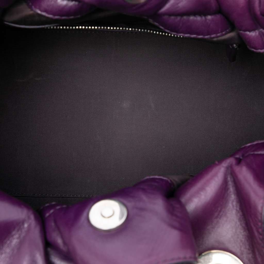 Dior Leather Cannage Le Trente Tote Purple Leather Very good condition - Model View