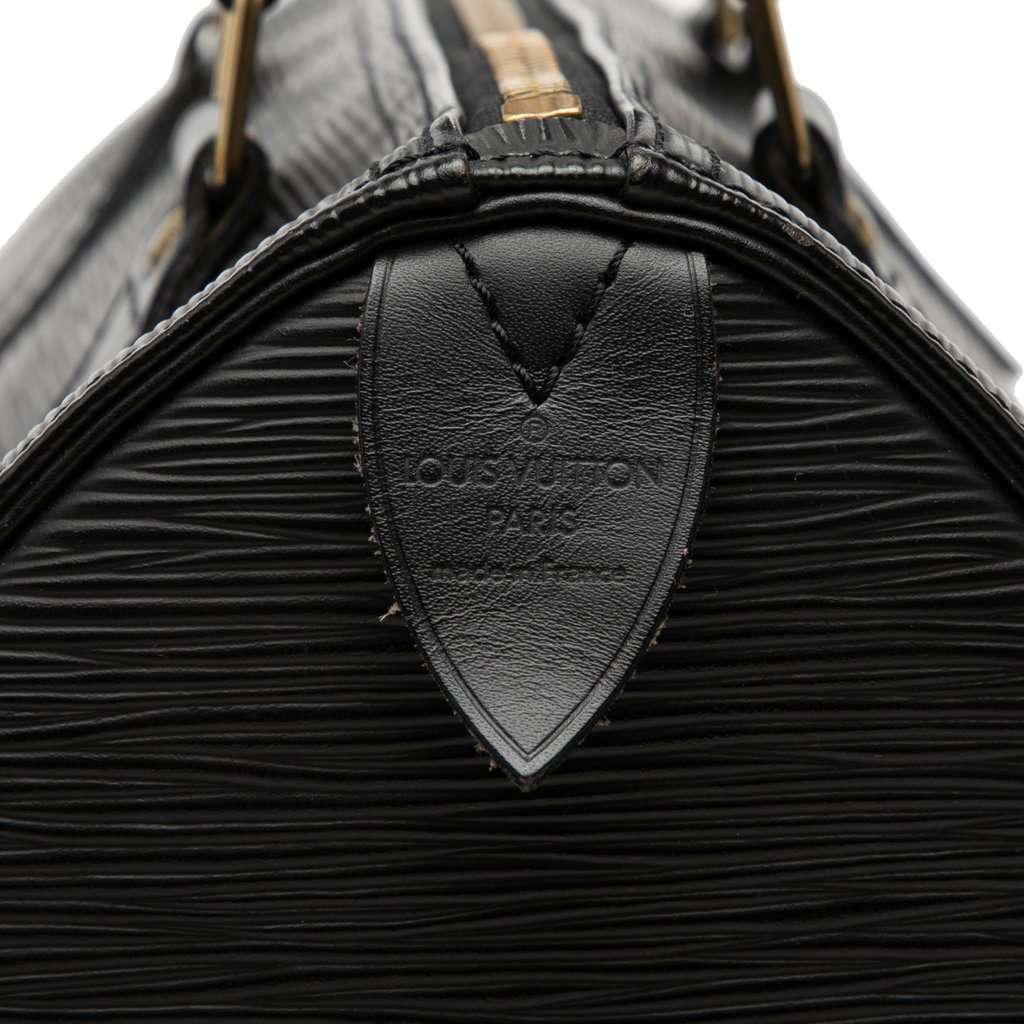 Louis Vuitton Epi Speedy 25 Black Leather Very good condition - Box View