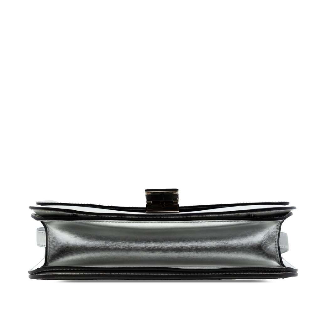 Celine Medium Calfskin Classic Box Silver Leather Very good condition - Inside View