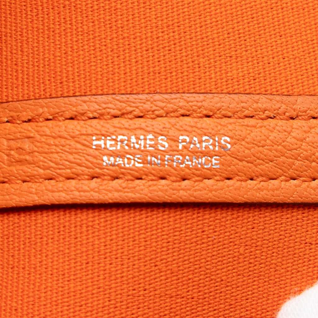 Hermès Toile and Negonda Garden Party 36 Orange Very good condition - Box View