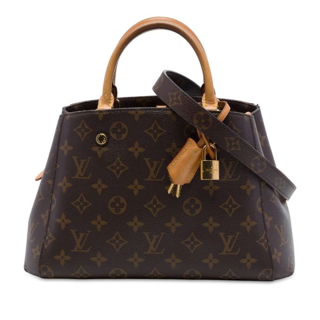 Louis Vuitton Monogram Montaigne BB Brown Very good - Front View