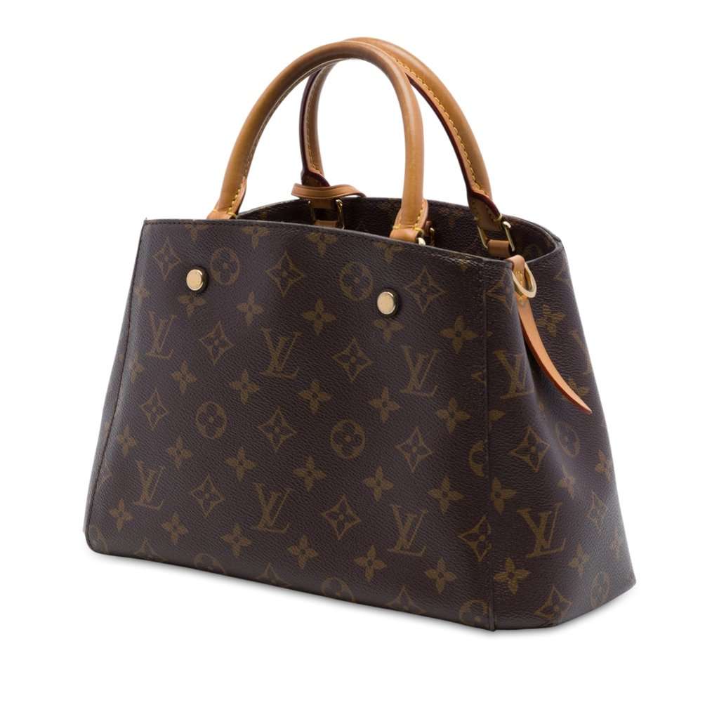 Louis Vuitton Monogram Montaigne BB Brown Very good - Back View