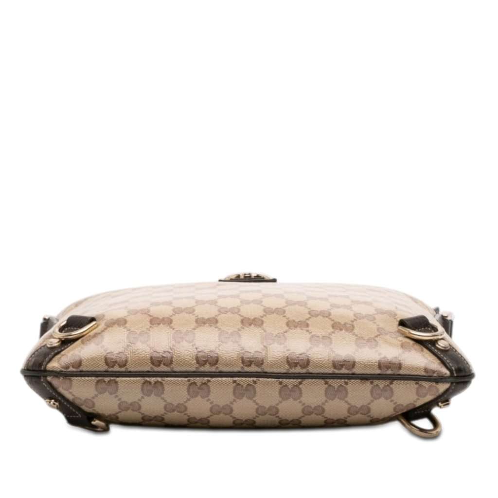 Gucci GG Crystal Abbey D Ring Crossbody Beige Good - Inside View