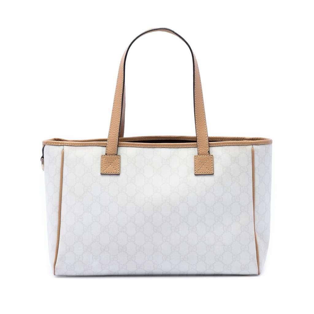 Gucci GG Supreme Tote White Good - Front View