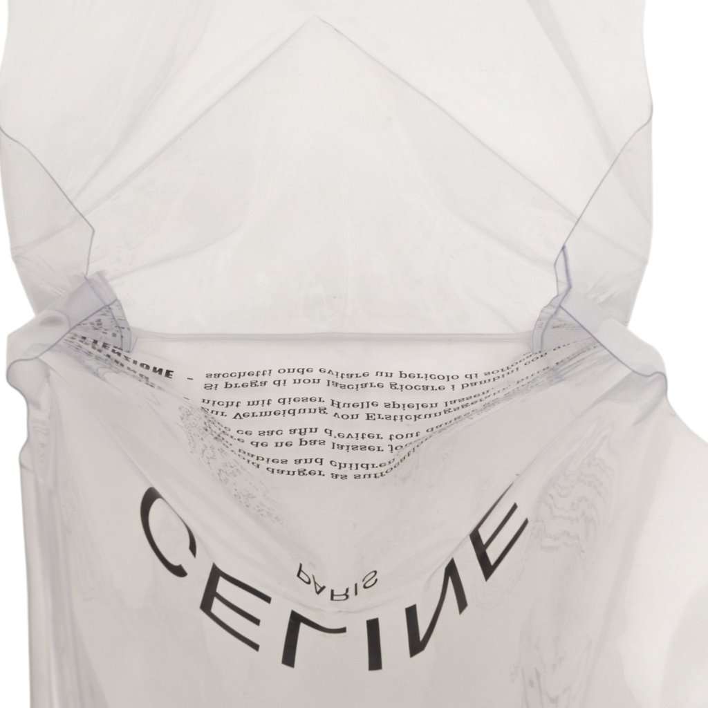 Celine PVC Shopping Tote White Plastic Good condition - Model View