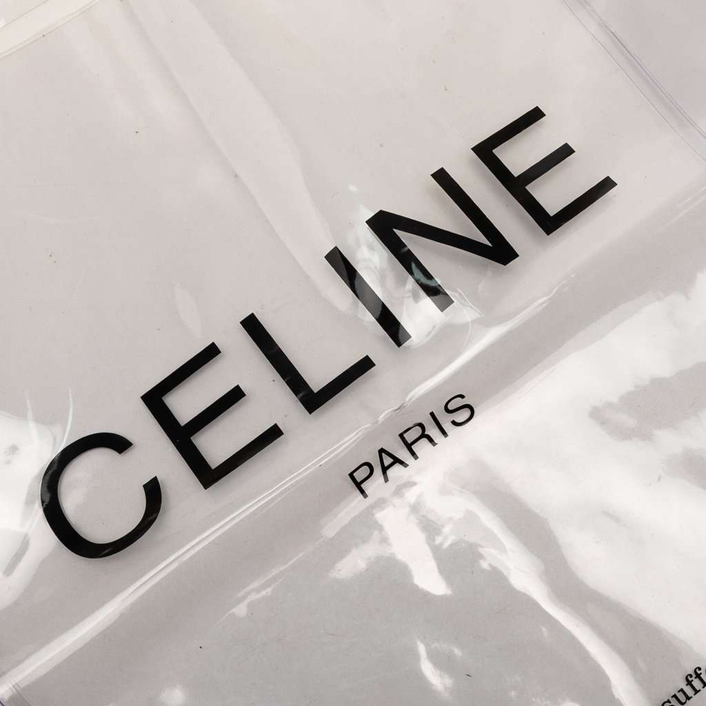 Celine PVC Shopping Tote White Plastic Good condition - Box View