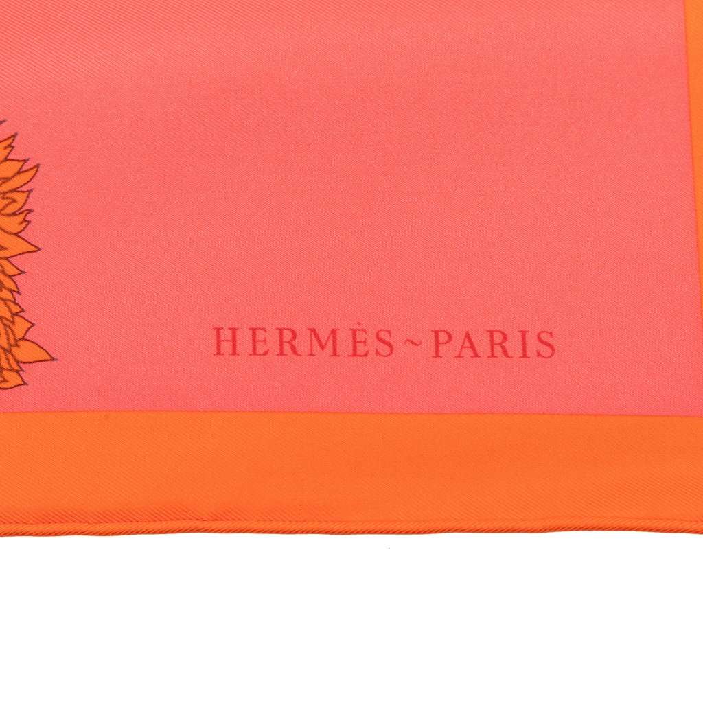 Hermès Robe Legere Silk Handkerchief Pink Never worn - Back View