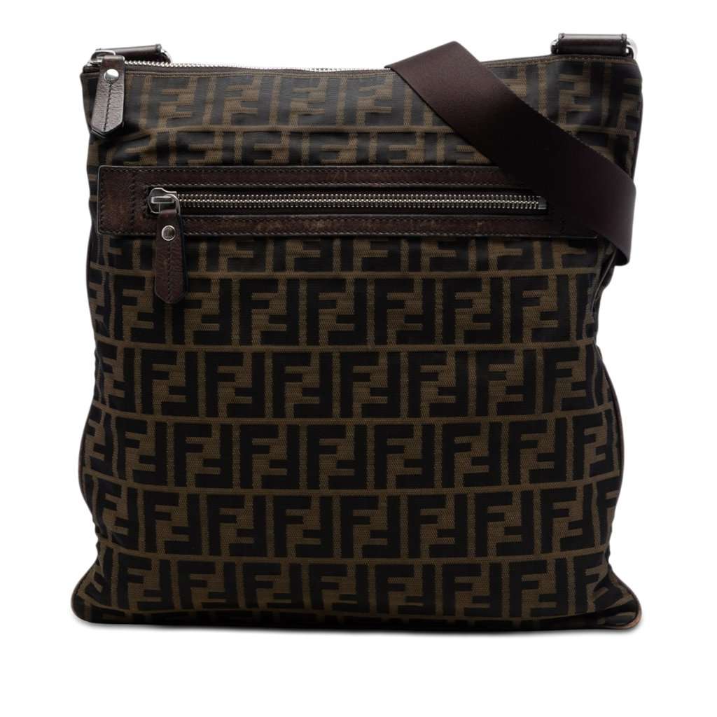 Fendi Zucca Canvas Crossbody Brown Very good condition - Front View