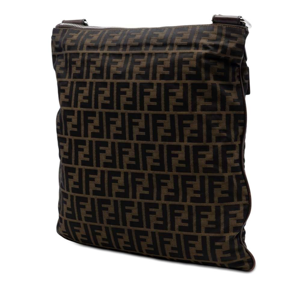 Fendi Zucca Canvas Crossbody Brown Very good condition - Back View