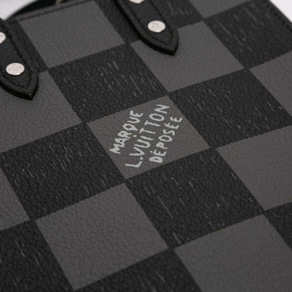 Louis Vuitton Damier Checkerboard Sac Plat XS Black Very good condition - Box View