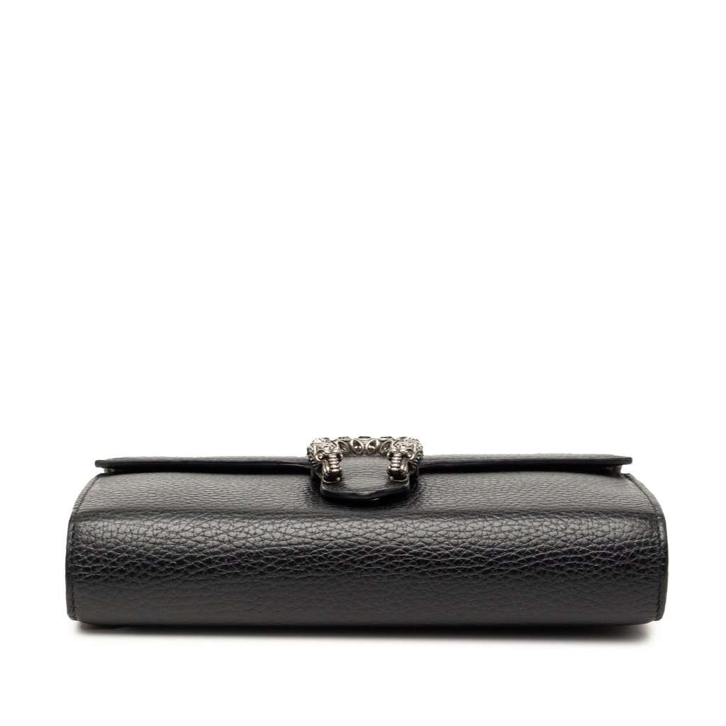 Gucci Calfskin Dionysus Wallet on Chain Black Leather Very good - Inside View