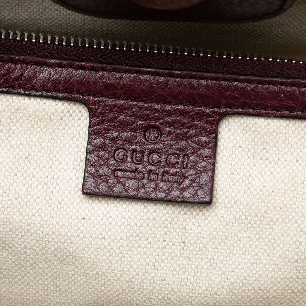 Gucci Medium GG Canvas New Bamboo Tassel Tote Beige Very good condition - Box View