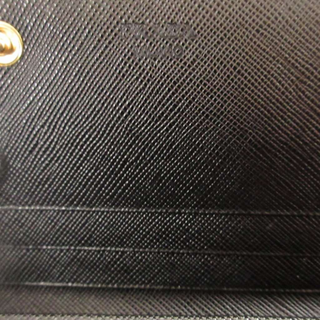 Prada : Saffiano Bifold Long Wallet Black Leather Very good - Box View