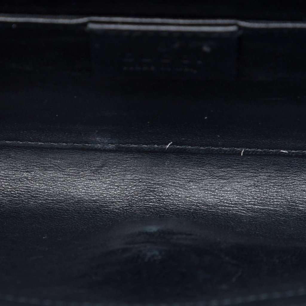 Gucci Calfskin Crystals Broadway Clutch Black Leather Very good condition - Model View