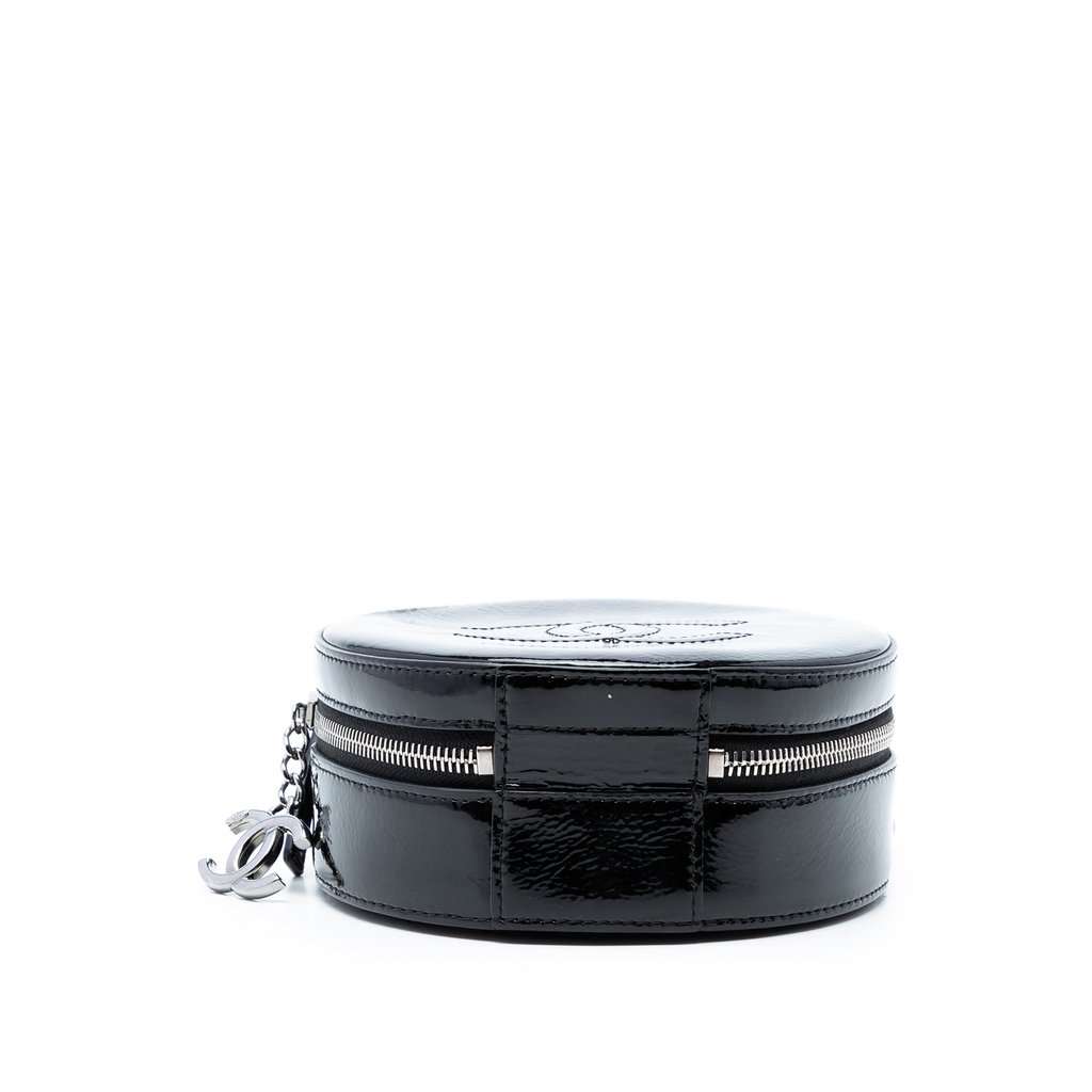Chanel Patent Round As Earth Bag Black Leather Very good condition - Inside View
