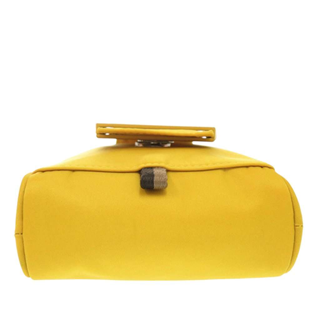 Fendi Nylon Baguette Phone Crossbody Yellow Very good - Model View
