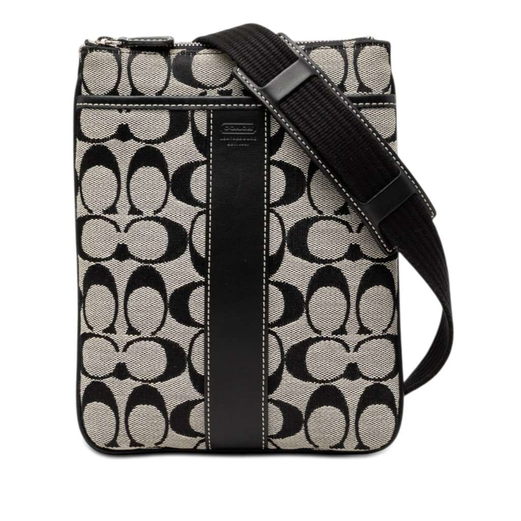 Coach Jacquard North South Crossbody MultiColor Very good - Front View