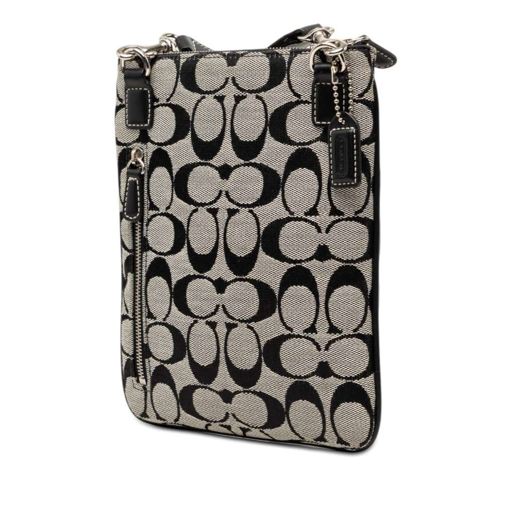 Coach Jacquard North South Crossbody MultiColor Very good - Back View