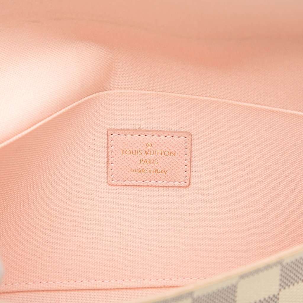 Louis Vuitton Damier Azur Pochette Felicie White Very good condition - Box View