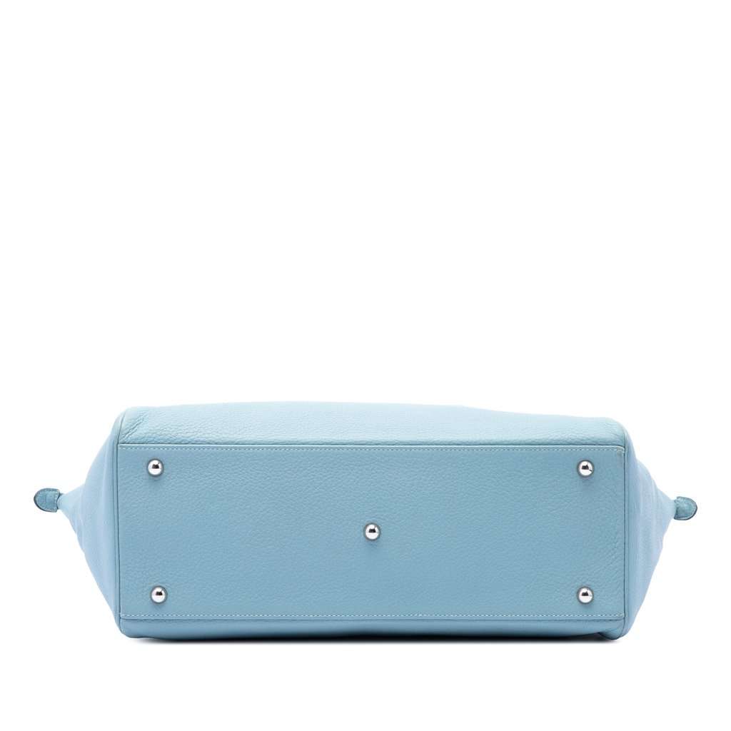 Hermès Clemence Paris Bombay 40 Blue Leather Very good condition - Inside View