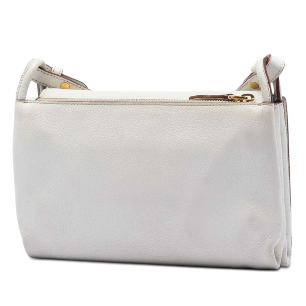 Prada Vitello Daino Crossbody White Leather Very good condition - Back View