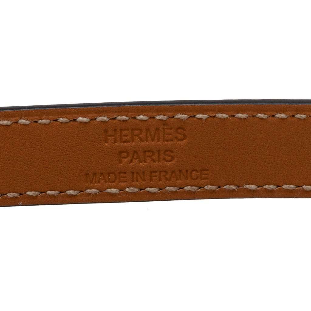 Hermès Swift Kelly Double Tour Bracelet XS Purple Leather Very good - Model View