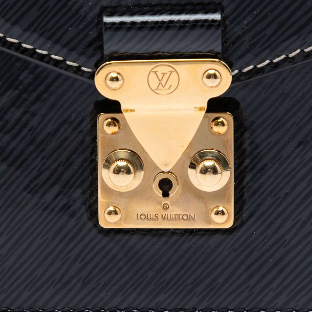 Louis Vuitton Shiny Epi and Monogram Reverse Mini Pochette Metis Black Leather Very good condition - Box View