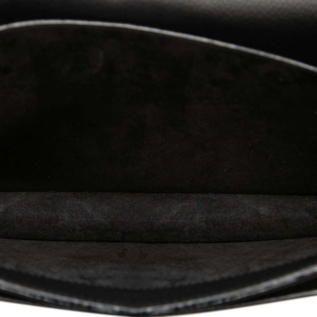 Saint Laurent Medium Grained Calfskin Monogram Sunset Crossbody Black Leather Very good condition - Model View