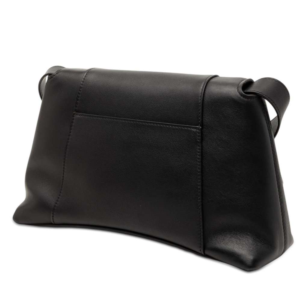 Balenciaga Small Calfskin Downtown Crossbody Black Leather Very good condition - Back View