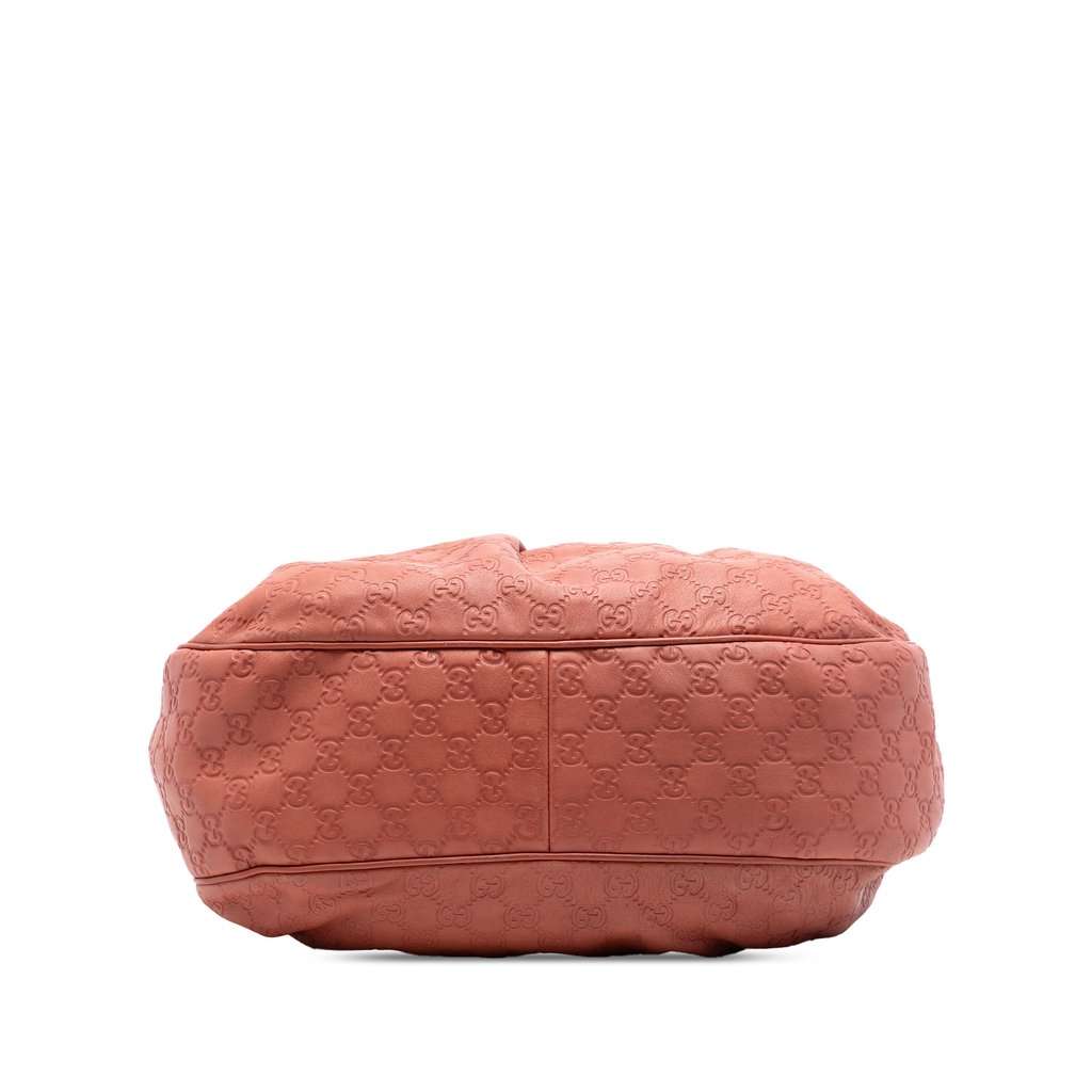 Gucci Guccissima Sukey Shoulder Bag Orange Leather Very good - Inside View