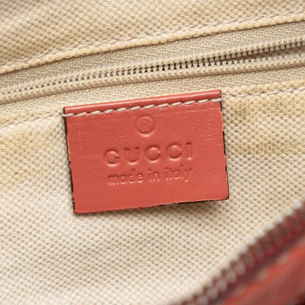 Gucci Guccissima Sukey Shoulder Bag Orange Leather Very good - Box View