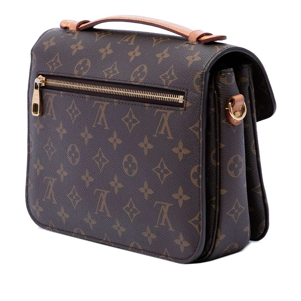 Louis Vuitton Monogram Pochette Metis Brown Very good condition - Back View