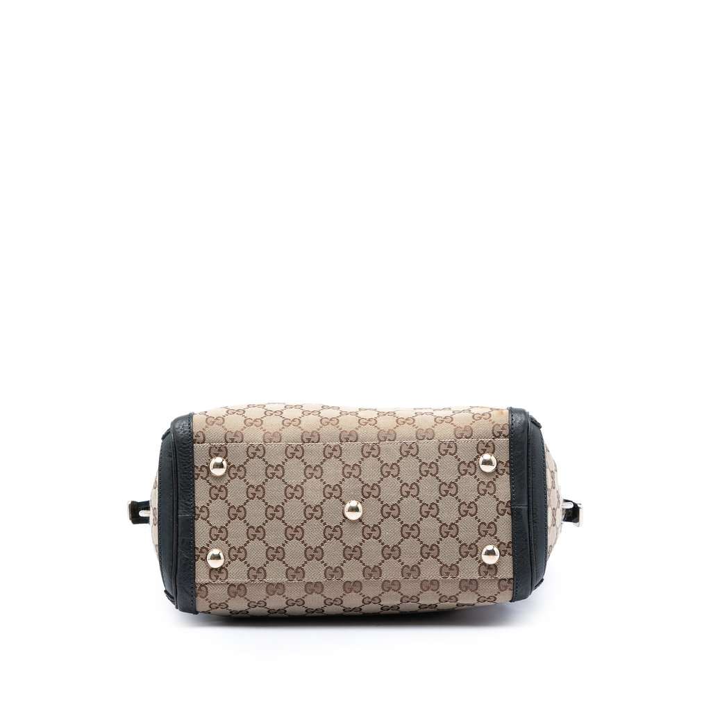 Gucci Medium GG Canvas Charm Satchel Beige Very good condition - Inside View