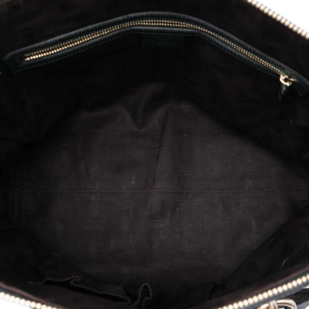Gucci Medium GG Canvas Charm Satchel Beige Very good condition - Model View