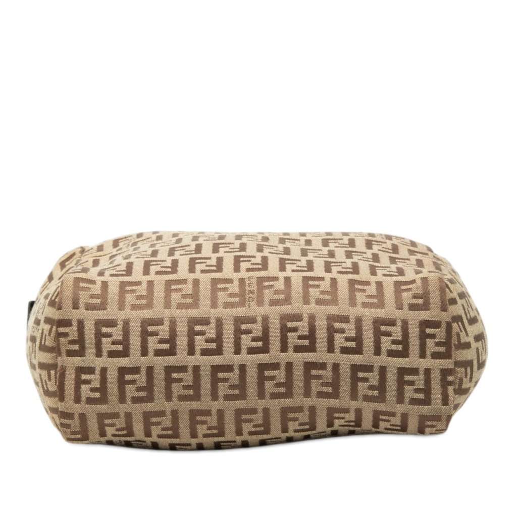 Fendi Mini Zucchino Canvas Handbag Beige Very good condition - Inside View
